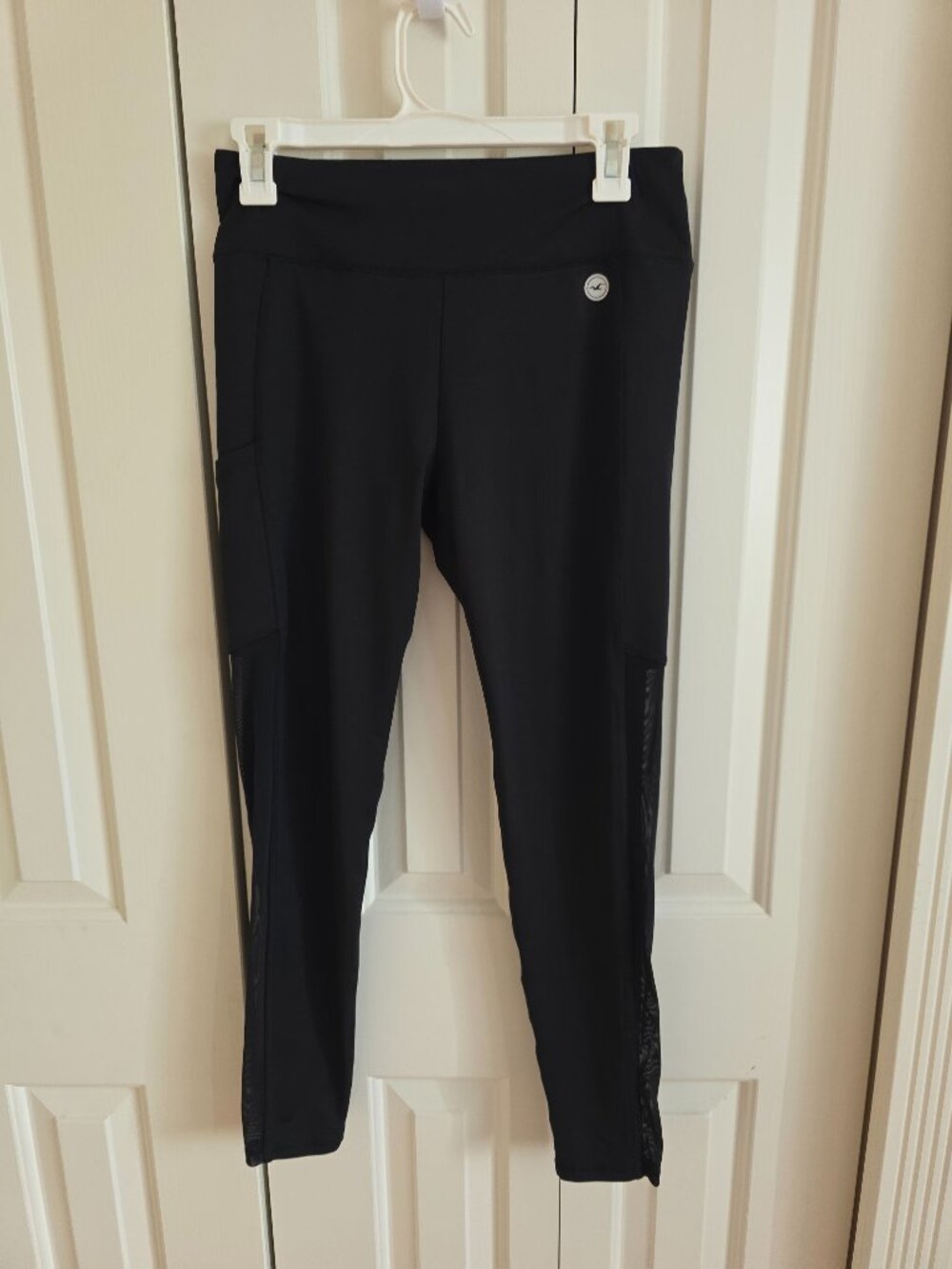 Hollister Women's M Black Leggings with Mesh